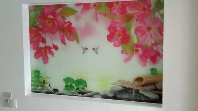 Tranh kính ốp tường Tranh kính ốp tường