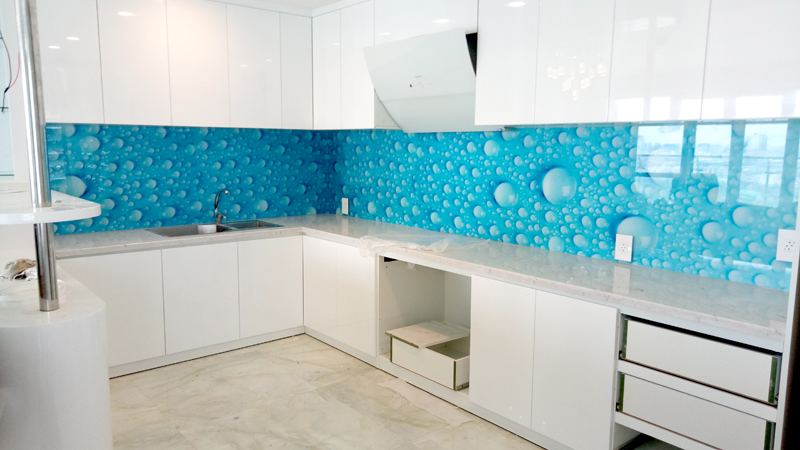 Kính ốp bếp 3D