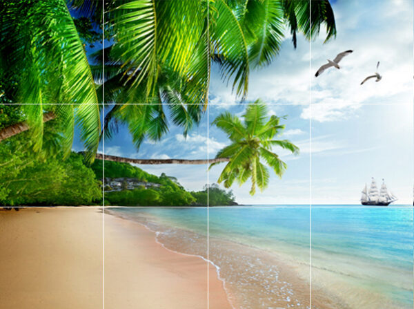 Tranh gạch men cảnh biển