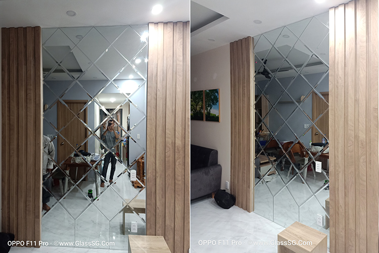 gương ghép nghệ thuật